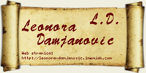 Leonora Damjanović vizit kartica